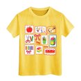thumbnail image 3 of Back To School Girls Cool Tee Round Neck Short Sleeve First Day Top Casual Kids Apparel Age 3-14, 3 of 3