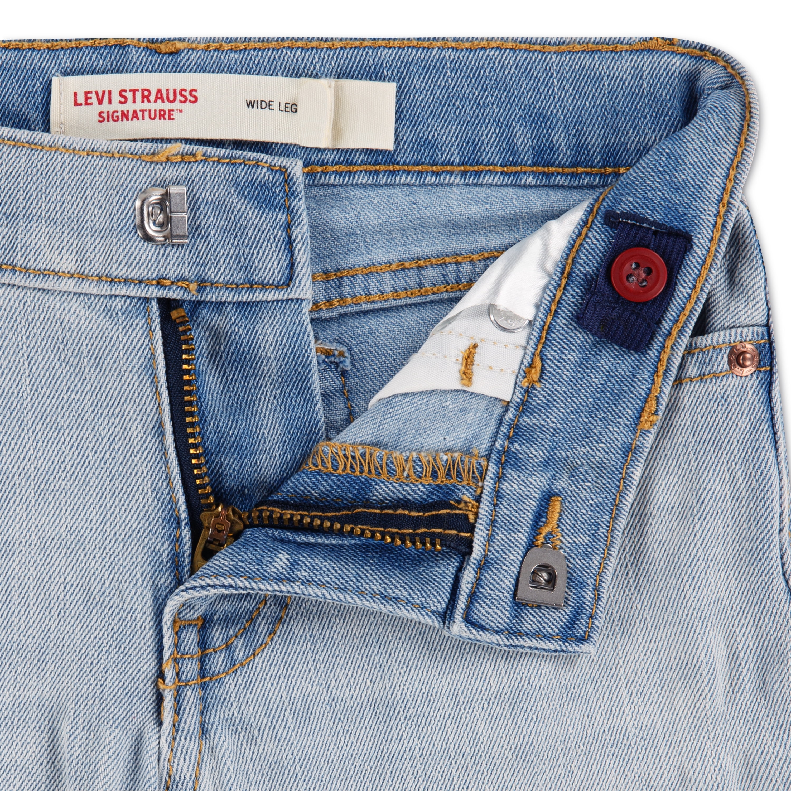 Levi Strauss Signature Girls Wide Leg Jeans, Sizes 5-18