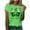 Mint Green, variant on Dgankt Womens Tops St. Patricks Day Shirt for Women Short Sleeved Crew Neck Pullover Graphic Tee Tops,Sizes S-3XL