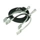 thumbnail image 1 of Korsteel - Correas para Espuelas de Cuero Doma - Pack de 2 (Plata), 1 of 2