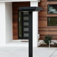 thumbnail image 4 of Contemporary 99 in. 1-Light Square Black Modern Aluminum Waterproof Solar Lamp Post Light with 3-Colors Integrated LED, 4 of 15
