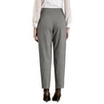 thumbnail image 3 of INSPIRE CHIC Women's Houndstooth Pant for Professional and Stylish Office Look Wear S Grey, 3 of 5