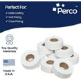 thumbnail image 5 of Perco White Garvey 2216 Pricing Labels for Garvey 22-66/22-77/22-88 Two Line Pricing Gun - 90 Rolls, 10 Sleeves - 90,000 Pricemarking Labels and 10 Inkers Included, 5 of 7