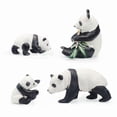 thumbnail image 1 of Juego de figuras de panda genéricas realistas de PVC con bebé, 4 piezas, 1 of 2