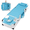 BLUE, variant on DXZ Foldable Dual-Use Sun Tanning Beach Lounge Chair, 5 Position Adjustable Portable Outdoor Camping Chaise for Beach, Pool, Patio