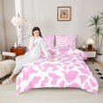thumbnail image 4 of Homewish Animal Cow Print Bedding Comforter Set 2pcs for Female Men Adults,Farmhouse Cattle Bull Twin Comforter Sets Microfiber,Abstract Vintage Aesthetic Breathable Bedding Set, 4 of 8