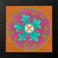 thumbnail image 2 of Zarris, Chariklia 20x20 Black Modern Framed Museum Art Print Titled - Celebration Suzani IV, 2 of 5