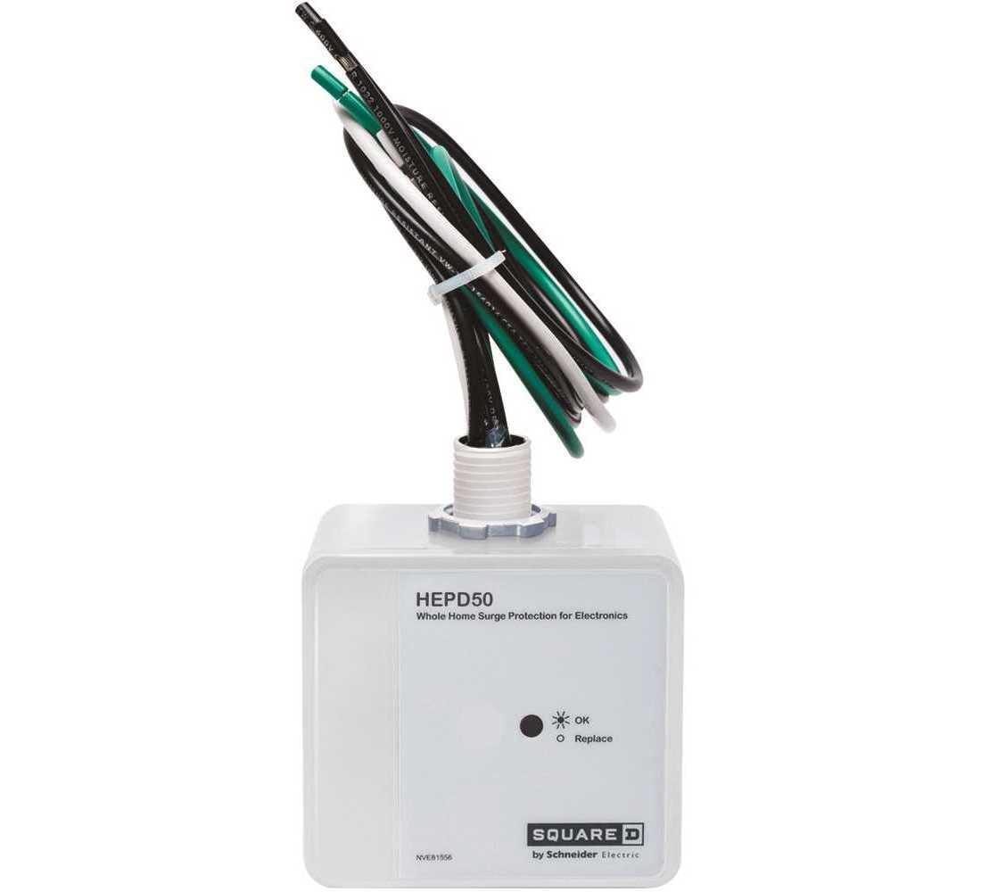 Square D 120V/240V Panel Mounted Whole House Surge Protector HEPD50