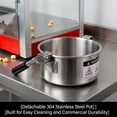 thumbnail image 4 of Commercial Popcorn Machine, Countertop Popcorn Maker, Popcorn Popper, 1300 W, 304 Stainless Steel, 48 Cups per Batch, Steel Frame, Theater Style Popper for Cinemas, 4 of 16