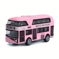 thumbnail image 4 of City Bus Sightseeing Double Decker Bus Model Pull Back VehiclesToy Die Cast Pull Back Vehicles Mini Tourist Model Car for Boys Blue, 4 of 5