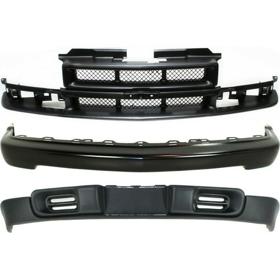 Bumper Kit For 1999-01 Blazer 1998-03 S10 Trailblazer Base SS Models 3pc