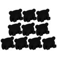 thumbnail image 3 of 10Pcs Wall Mounted Holder For Bathroom Use Black Plastic Storage Organizer With Multi-Purpose Hanging Function, 3 of 4