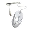 thumbnail image 2 of Seitruly Colorido luminoso cable USB enchufe óptico escritorio ratón Oficina ordenador PC portátil Gaming ratones silenciosos para PC portátil Juegos de teclado y mouse para computadora Blanco, 2 of 8