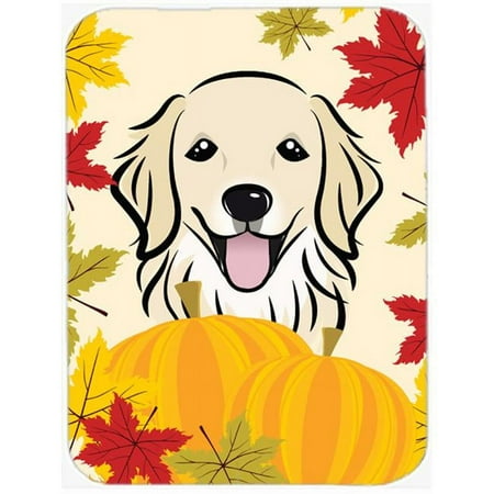 

Golden Retriever Thanksgiving Glass Cutting Board- Large