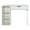 White, variant on Pemberly Row Modern 40"W Desk in Engineered Wood White Finish