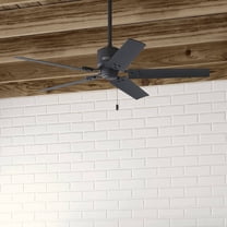 Restored Hunter Fan 52 inch Casual Matte Black Indoor/Outdoor Ceiling Fan with 5 Blades and Pull Chain (Refurbished)