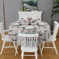 thumbnail image 2 of Animal Beagle Cute Dog Round Tablecloth 60"x60",Wrinkle Wipeable Table Cloth for Kitchen Dining Room Picnic Patio Party, 2 of 6