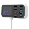 thumbnail image 1 of Puertos Cargador USB, 8 puertos Múltiples cargadores USB Estación de carga Aspecto llamativo, 1 of 12