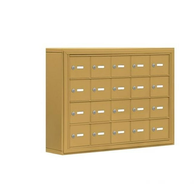 Salsbury 19045-20GSK D 20 A Doors S-Mount Keyed Locks Cell Phone Locker In Gold