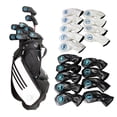 thumbnail image 1 of 18x de Palos de Golf de Hierro Cubiertas con Bordado Etiqueta 4,5,6,7,8,9, AW, SW, PW Macarena Cubierta de la cabeza del palo de golf, 1 of 8