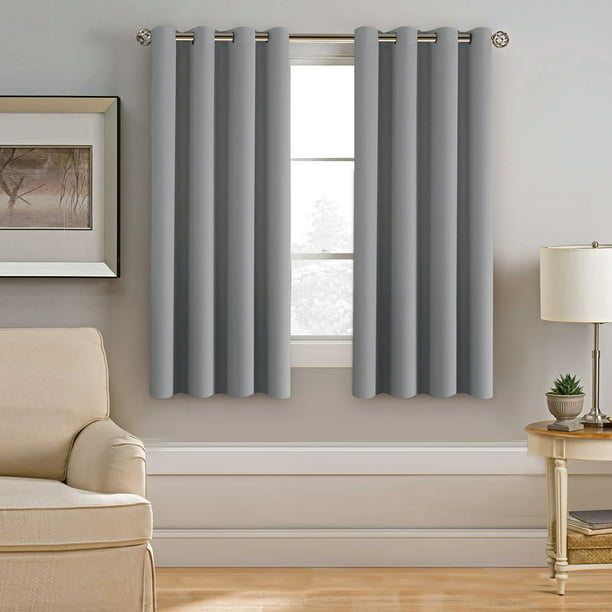 H Versailtex Blackout Grey Curtains For, Grey Curtains For Living Room