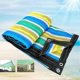 thumbnail image 2 of Color Block Stripe Anti-uv Protection Garden Balcony Patio Cover Sunshade Net, 2 of 5