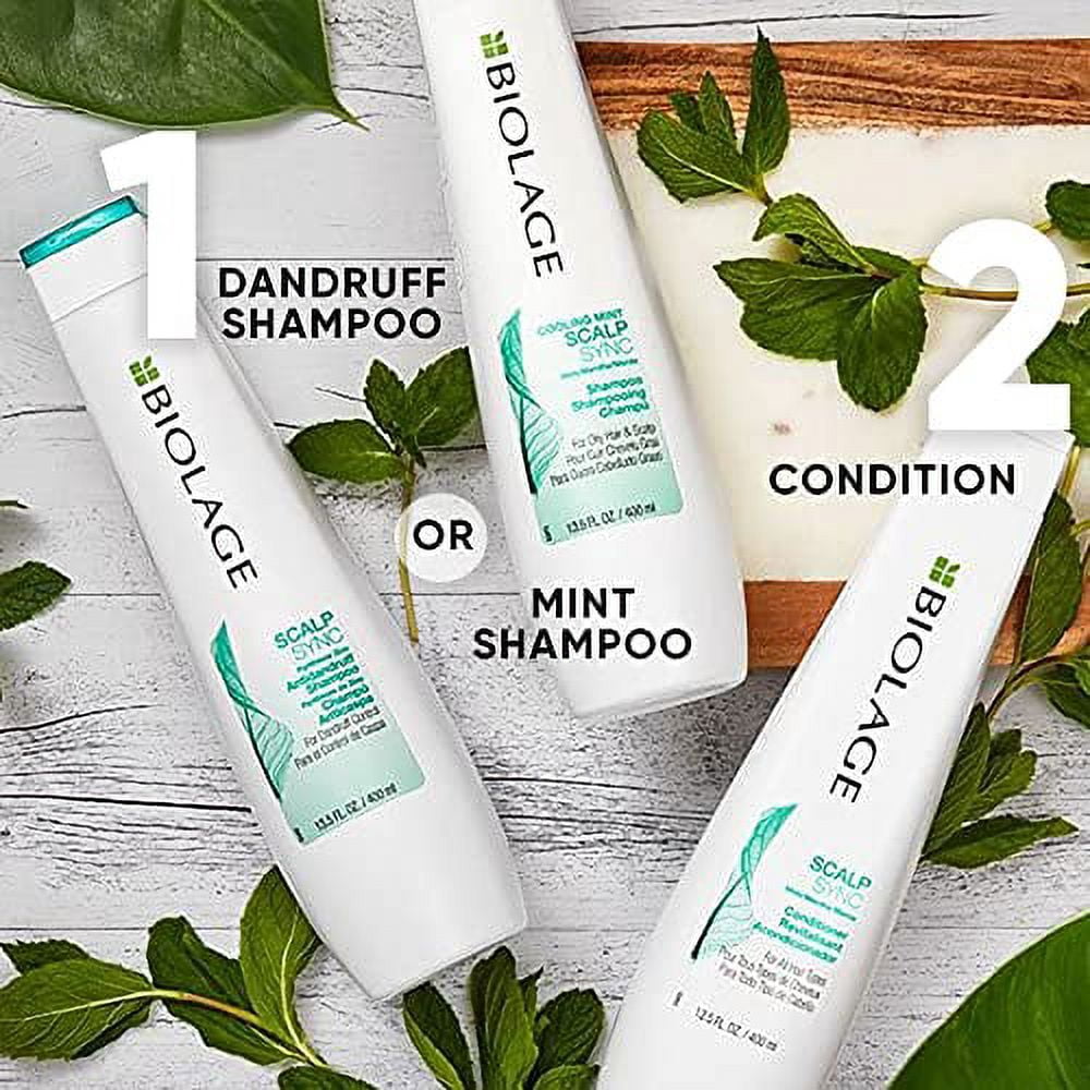 BIOLAGE Scalp Sync Anti-Dandruff Shampoo | Targets Dandruff, Controls The Appearance of Flakes & Relieves Scalp Irritation | For Dandruff Control | Paraben-Free | Vegan | 13.5 Fl. Oz.
