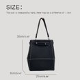thumbnail image 3 of Mochilas casuales de estilo japonés para mujer, bolsos y carteras de diseñador de lujo, novedad de 2023, en PU, textura de lichi, cinturón decorativo para el hombro, 3 of 4