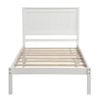 thumbnail image 5 of Harper & Bright Designs Twin Platform Bed Frame with Headboard, Wooden Twin Size Bed Frame with Wood Slats Support for Boys Girls Adults, White, 5 of 7