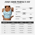 thumbnail image 5 of Goofa Blue Snake Printed Sports Bras for Women, High Impact Running Bra Workout Crop Tank Tops Longline Sports Bra Push up-, 5 of 9