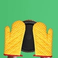 thumbnail image 4 of Guantes de nitrilo, guantes de cocina, guantes para cocinar en la cocina, guantes para horno microondas, manoplas, almohadillas para ollas con puntos, resistentes al calor, protección, liquidación, 4 of 4
