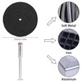 thumbnail image 3 of 53Pcs Jeu de Roues de Coupe Kit de Disque de Coupe Robuste Lame de Scie Circulaire Tranchante Ensemble d'Outils Rotatifs Professionnels Accessoires avec Mandrins pour Couper le Bois en Plastique Métal, 3 of 10