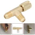 thumbnail image 2 of Quick Coupler Tee Adapter Valve Core Tee Adapter Brass For R22 R12 R134, 2 of 8