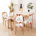 thumbnail image 6 of Dining Table Chair Covers Happy Thanksgiving Day Dining Table Chair Covers Set of 6 Spandex Stretch Dining Chair Cover Removable Washable Chair Protector for Kitchen,Wedding,Hotels, 6 of 6