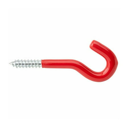 

2pk National Hardware N271-014 Vinyl Coated Screw Hook Red Bulk