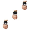 thumbnail image 2 of Ramillete de Muñeca Bearachild Rosa de Satén Hecho a Mano para Bodas y Graduaciones N17 Negro, 2 of 6