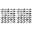 thumbnail image 1 of 100Pcs 1:87 HO Scale Model Car Painted Car Models HO/TT Scale Railway Modeling Making Mat, 1 of 7