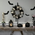 thumbnail image 1 of Northlight Skulls and Chains with Roses Small Artificial Halloween Wreath - 15" - Unlit, 1 of 6