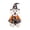 A001- A, variant on Pet Halloween, Small Dog Halloween, Pet Wizard Hat, Polyester Adjustable Pet Clothing, Halloween Dog Cape Outfit with Pumpkin and Ghost Pattern Suitable for Holiday Events and