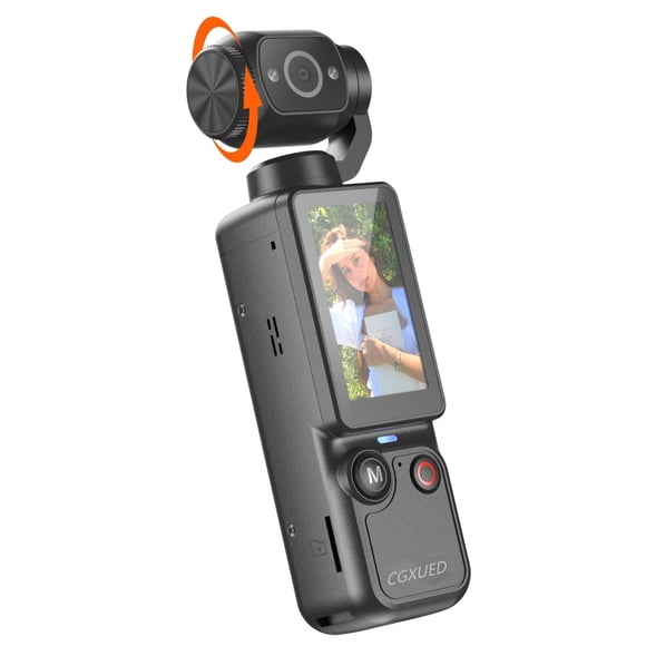 Cámara para Vlogging CGXUED con Lente Giratorio 180° y 32GB