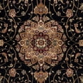 thumbnail image 6 of SAFAVIEH Lyndhurst Gabriella Traditional Bordered Area Rug, Black/Ivory, 9' x 12', 6 of 7