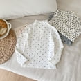 thumbnail image 6 of Mnyotv Girls' Long Sleeve T Shirt Spring Fall Clothes Polka Dot Printed Crewneck Tops Baby Girl Undershirts Size 5-6Y, 6 of 9