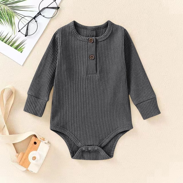 Cowsor Baby Long Sleeve Crawling Onesies – Perfect for Naps & Play (Sizes 66-90)