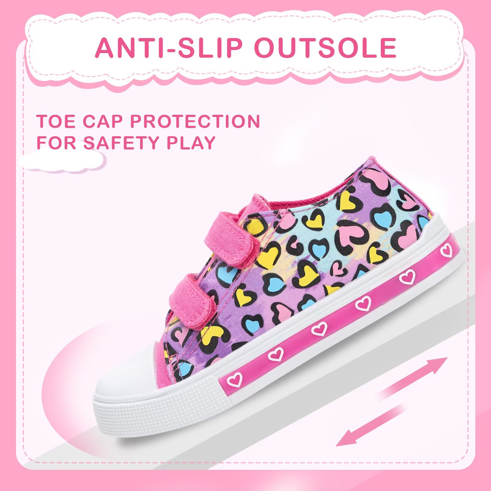 EUXTERPA Kids' Light-Up Canvas Sneakers photo 4