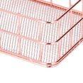 thumbnail image 1 of Storage Basket Desktop Organizer Container Wrought Iron Basket Rose Gold Simple God 2Pc Nordic Fixator Bake Serve Sets, 1 of 8