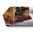 thumbnail image 3 of Vintage Boat Soft Flannel Fleece Blanket, Sunset Sailing Old Boat Horizon Dramatic Ocean Dawn Seagulls Flying, Cozy Plush for Indoor and Outdoor Use, 60" x 80", Maroon Orange Black, by Ambesonne, 3 of 6