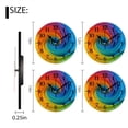 thumbnail image 2 of Battery Operated Analog Wall Clocks Non-Ticking Silent Modern Clock Decorative for Home,Office-Rainbowspiral With Smooth Curves And Colorful Background(14inch), 2 of 4