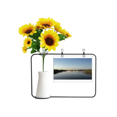 thumbnail image 1 of Sólo el paisaje Tarjeta de bendición de jarrón de girasol artificial, 1 of 3