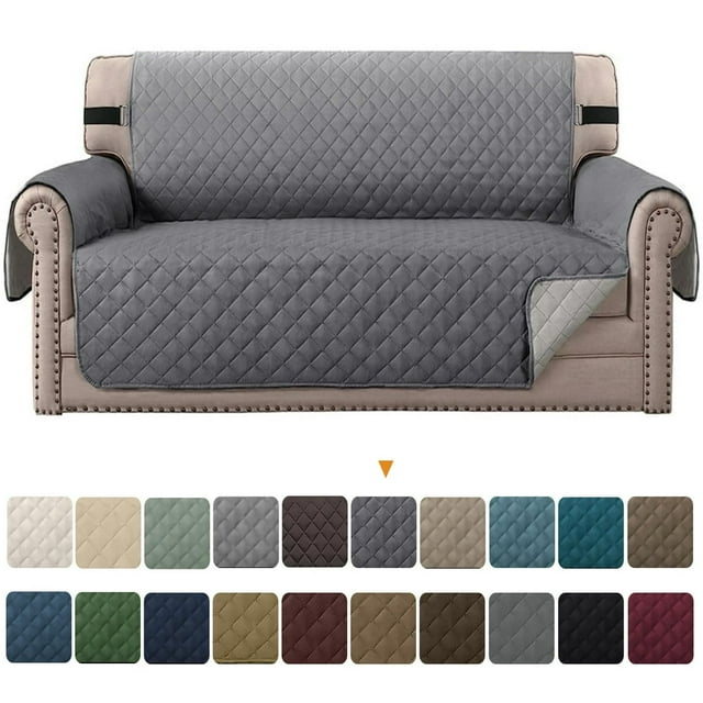 CHOK 100% Waterproof Sofa Cover Machine Washable Couch Cover Non Slip Furniture Protector Slipcover for Dogs Children Pets Oversized Sofa Brown