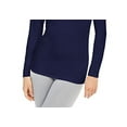 thumbnail image 3 of 32 Degrees Women's Cozy Heat Mock-Neck Top Navy Size Medium, 3 of 3